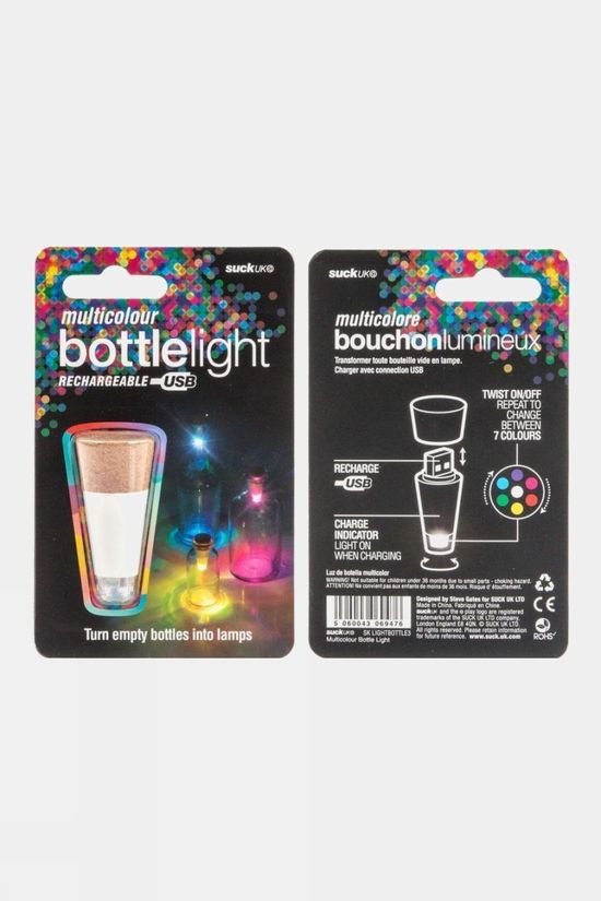  Suck UK Rechargeable Bottle Light - Multicolour