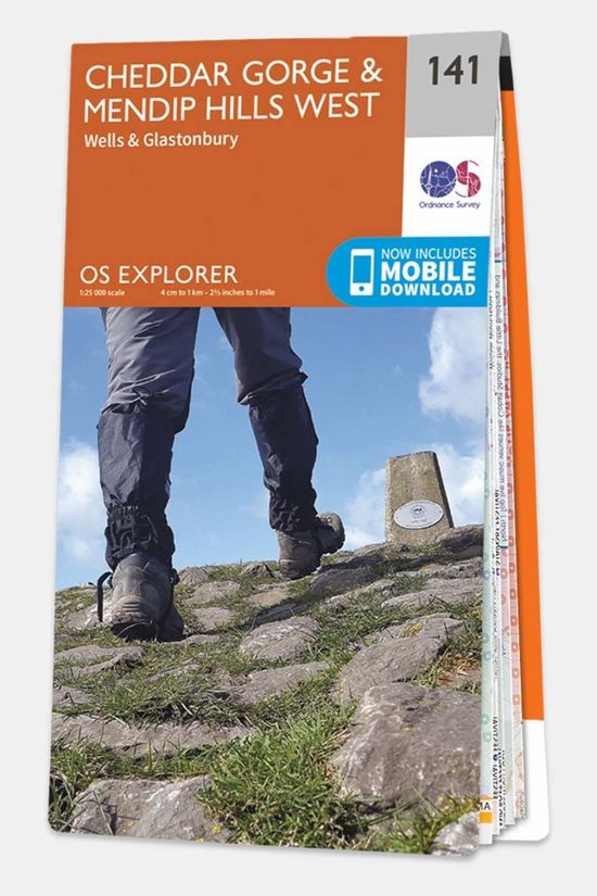  Ordnance Survey Explorer Map 141 Cheddar Gorge And Mendip Hills West