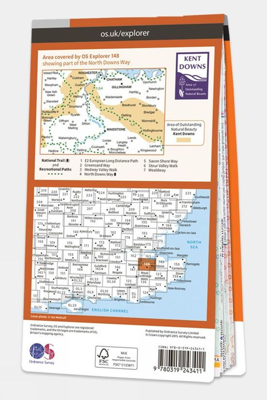  Explorer Map 148 Maidstone And The Medway Towns