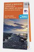  Ordnance Survey Explorer Map 151 Cardiff And Bridgend