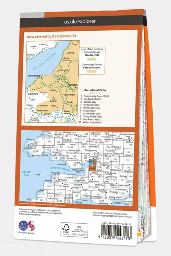  Explorer Map 154 Bristol West And Portishead