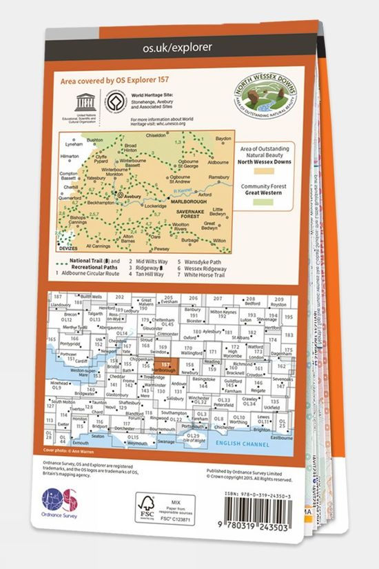  Explorer Map 157 Marlborough And Savernake Forest