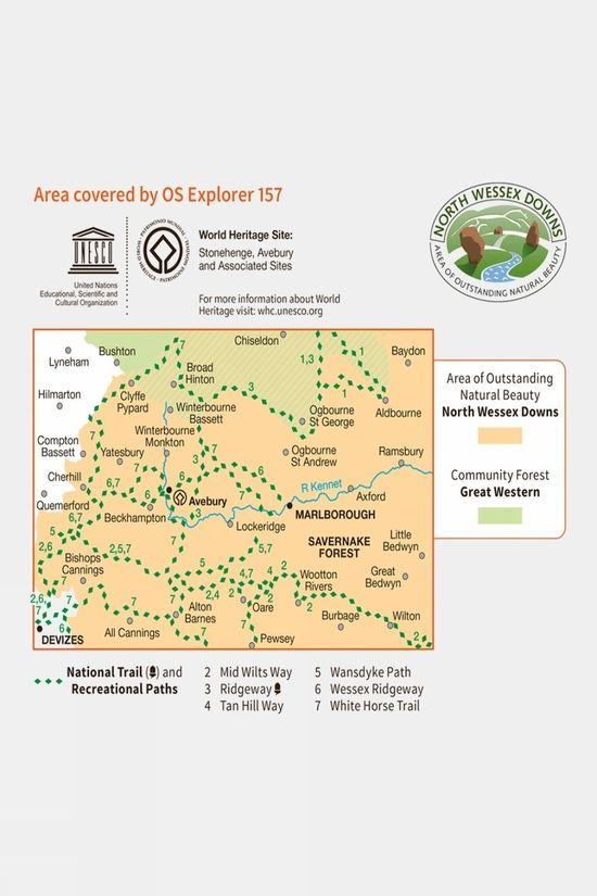  Explorer Map 157 Marlborough And Savernake Forest