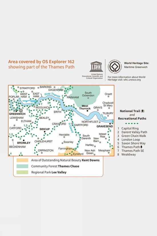  Explorer Map 162 Greenwich And Gravesend