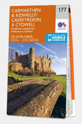  Ordnance Survey Explorer Map 177 Carmarthen And Kidwelly
