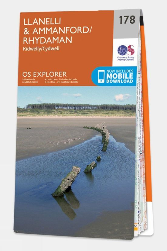  Ordnance Survey Explorer Map 178 Llanelli And Ammanford