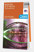  Ordnance Survey Explorer Map 208 Bedford And St Neots