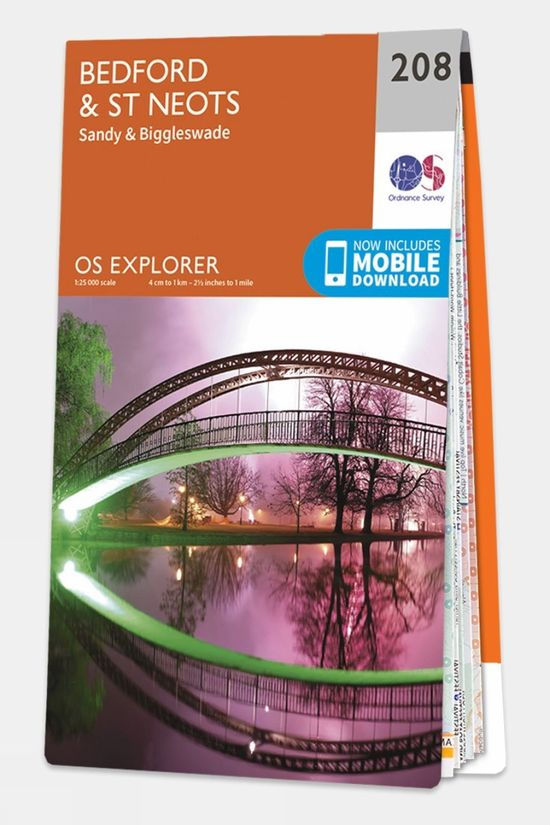  Ordnance Survey Explorer Map 208 Bedford And St Neots
