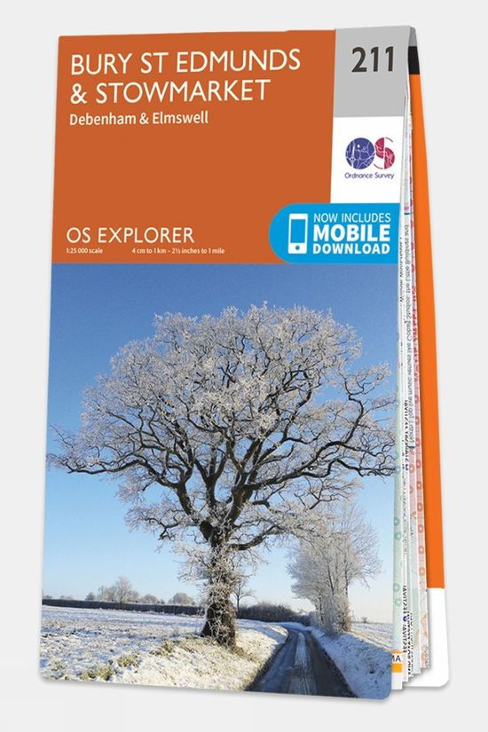  Ordnance Survey Explorer Map 211 Bury St Edmunds And Stowmarket