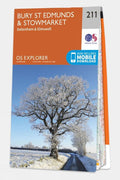  Ordnance Survey Explorer Map 211 Bury St Edmunds And Stowmarket