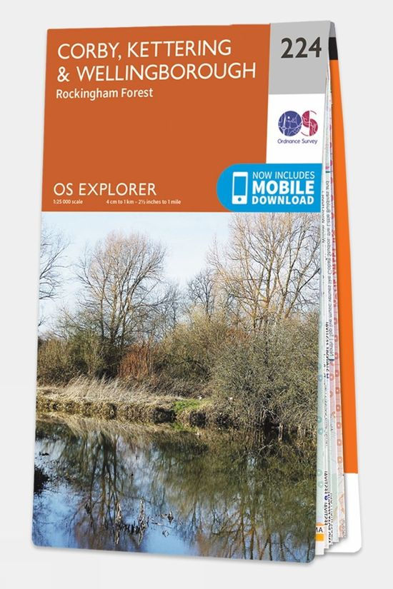  Ordnance Survey Explorer Map 224 Corby, Kettering And Wellingborough