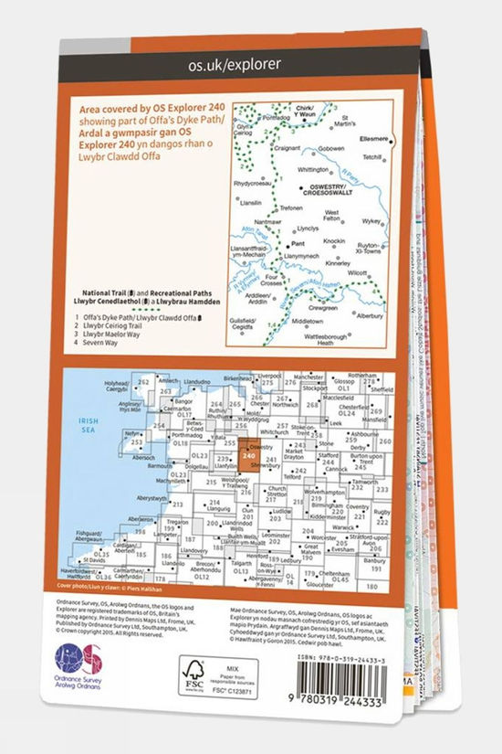  Explorer Map 240 Oswestry
