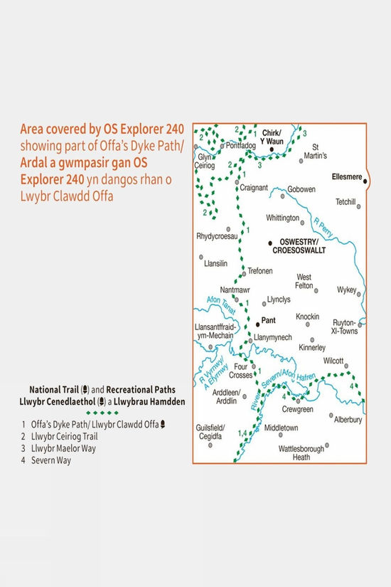  Explorer Map 240 Oswestry