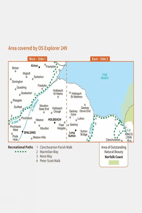  Ordnance Survey Explorer Map 249 Spalding And Holbeach