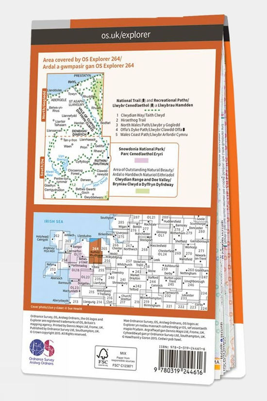  Explorer Map 264 Vale Of Clwyd