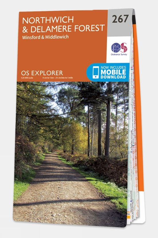  Ordnance Survey Explorer Map 267 Northwich And Delamere Forest