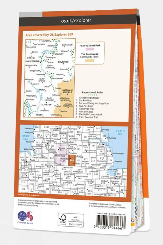  Explorer Map 269 Chesterfield And Alfreton