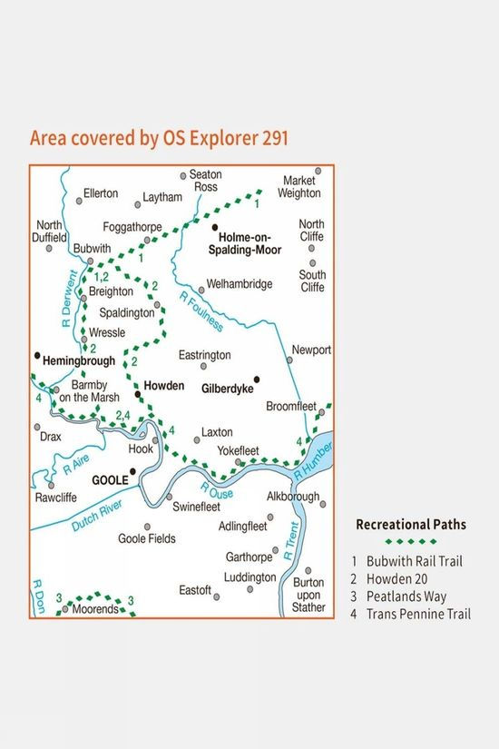  Ordnance Survey Explorer Map 291 Goole And Gilberdyke