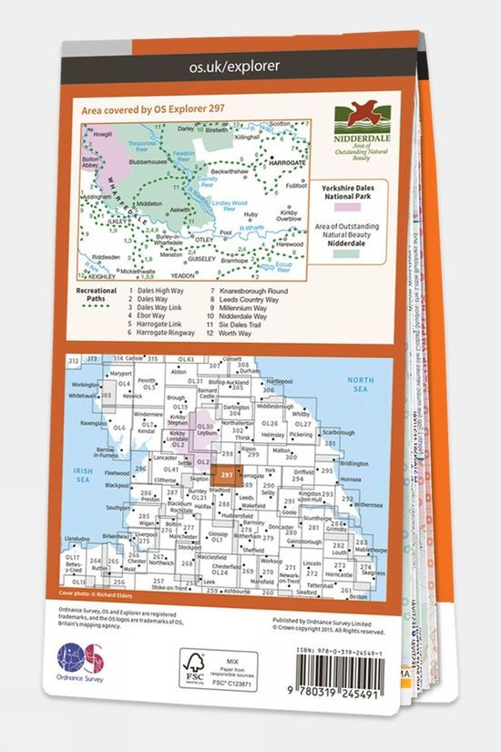  Explorer Map 297 Lower Wharfedale And Washburn Valley