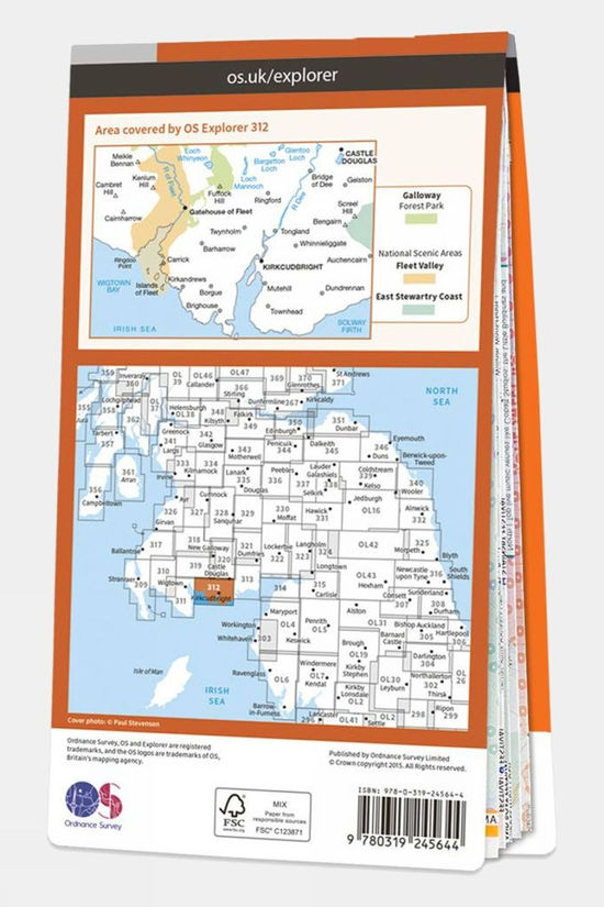  Explorer Map 312 Kirkcudbright And Castle Douglas