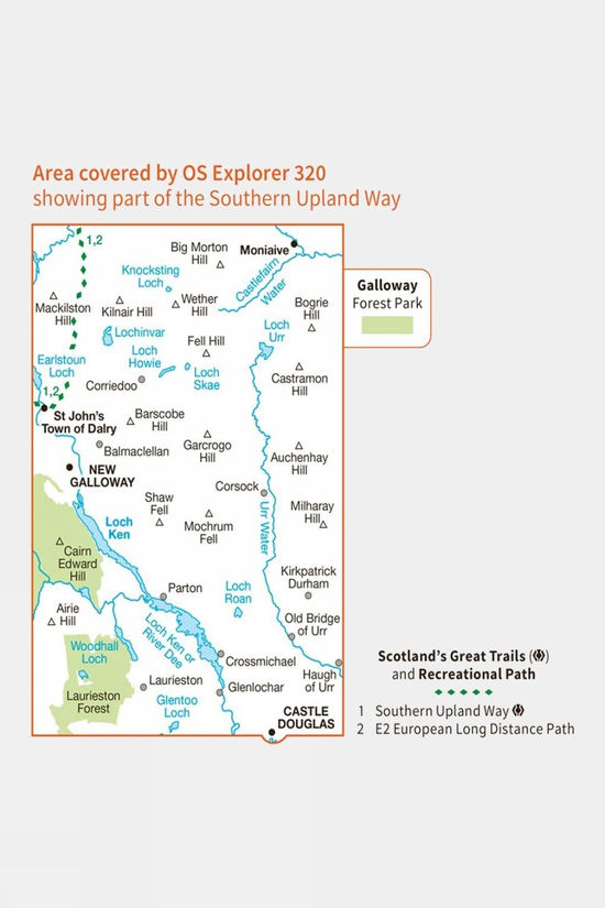  Explorer Map 320 Castle Douglas, Loch Ken And New Galloway