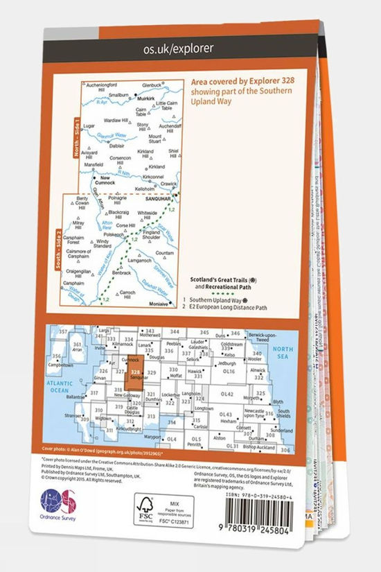  Explorer Map 328 Sanquhar And New Cumnock