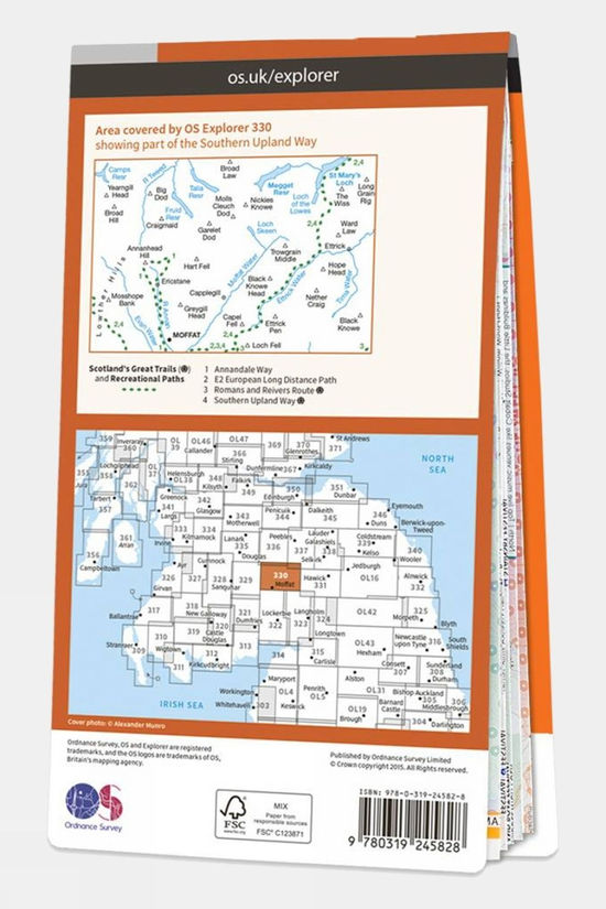  Explorer Map 330 Moffat And St Mary's Loch