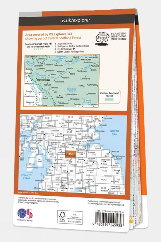  Explorer Map 343 Motherwell And Coatbridge