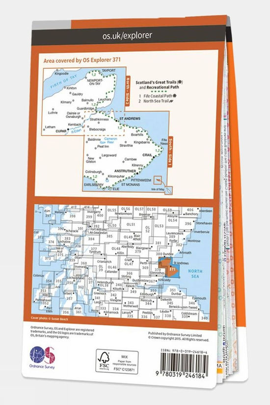  Explorer Map 371 St Andrews And East Fife