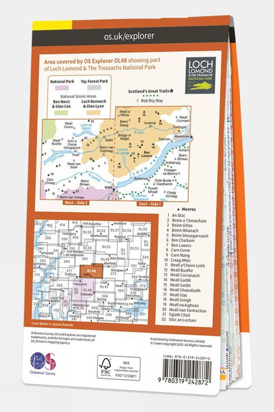  Explorer Map OL48 Ben Lawers And Glen Lyon