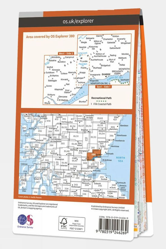  Explorer Map 380 Dundee And Sidlaw Hills