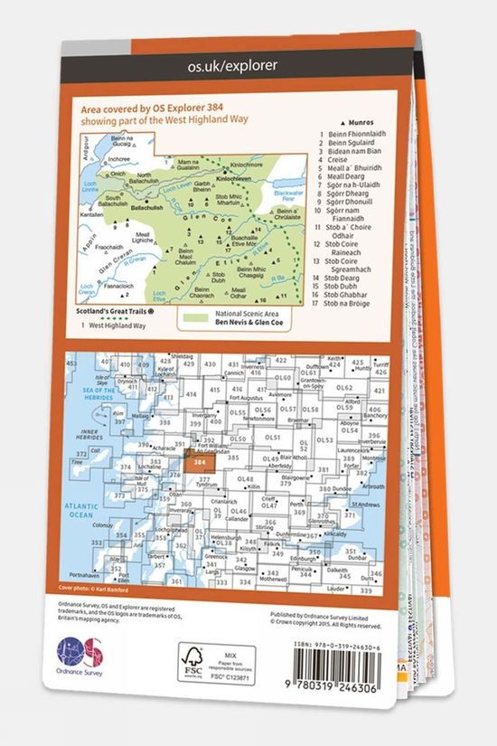  Explorer Map 384 Glen Coe And Glen Etive