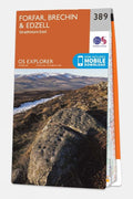 Ordnance Survey Explorer Map 389 Forfar, Brechin And Edzell