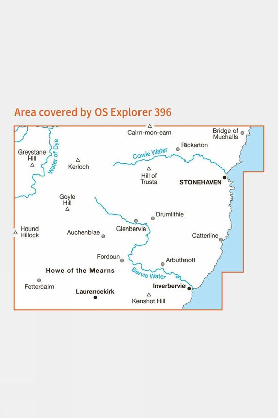  Explorer Map 396 Stonehaven, Inverbervie And Laurencekirk