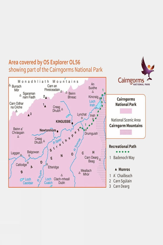  Explorer Map OL56 Badenoch And Upper Strathspay