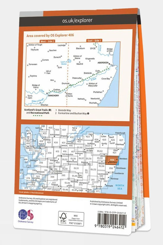  Explorer Map 406 Aberdeen And Banchory