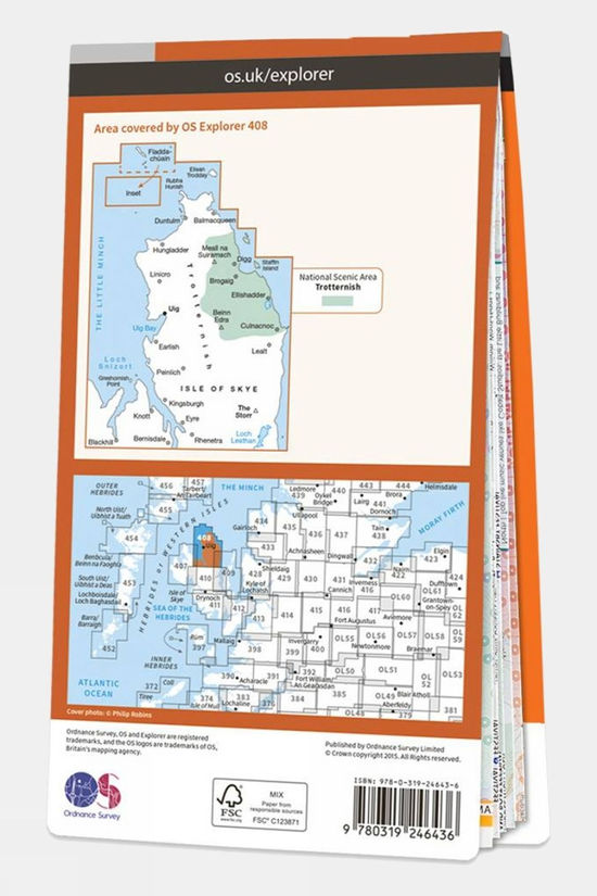  Explorer Map 408 Skye - Trotternish And The Storr