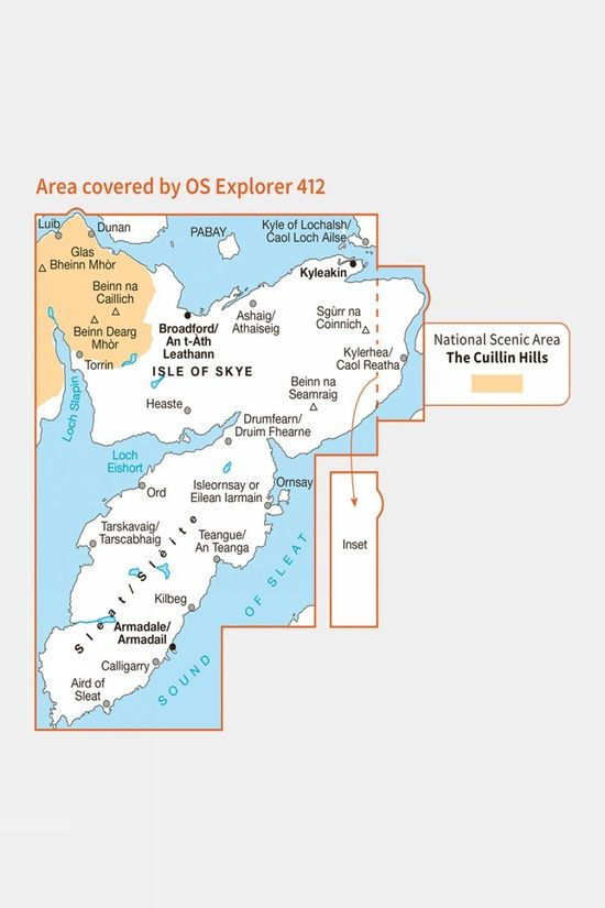  Explorer Map 412 Skye - Sleat