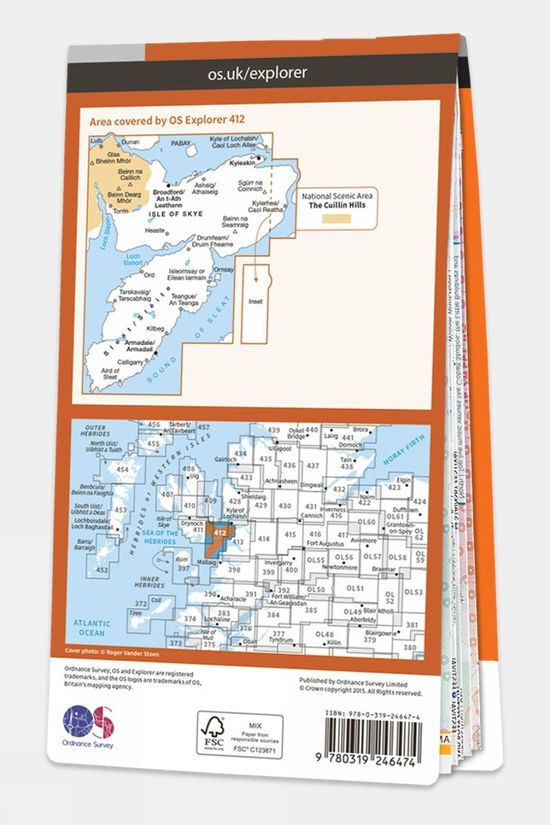  Explorer Map 412 Skye - Sleat