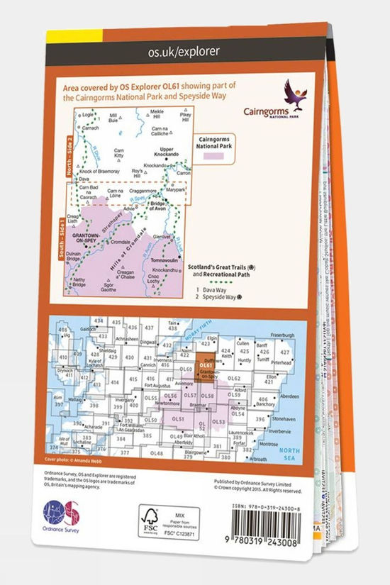  Explorer Map OL61 Grantown-on-Spey And Hills Of Cromdale
