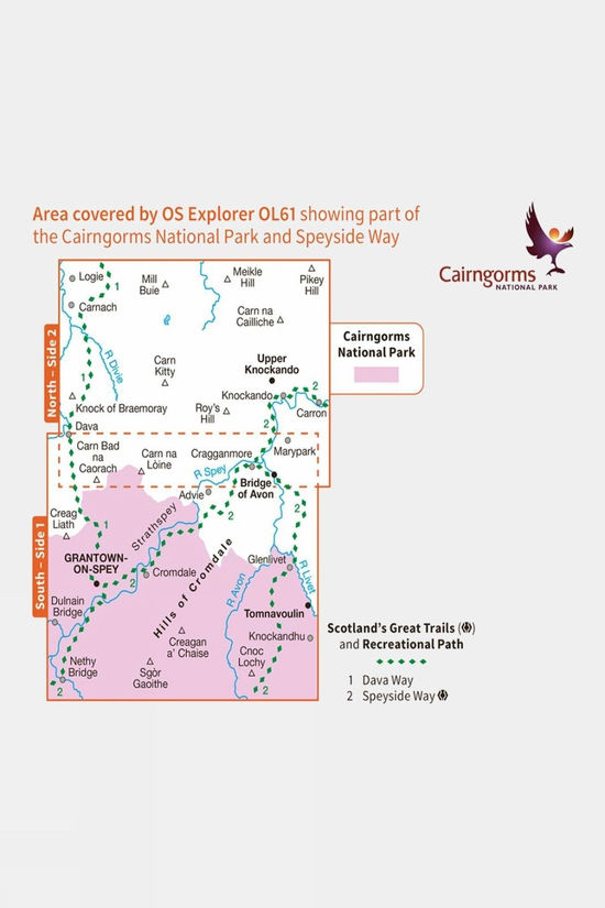 Explorer Map OL61 Grantown-on-Spey And Hills Of Cromdale