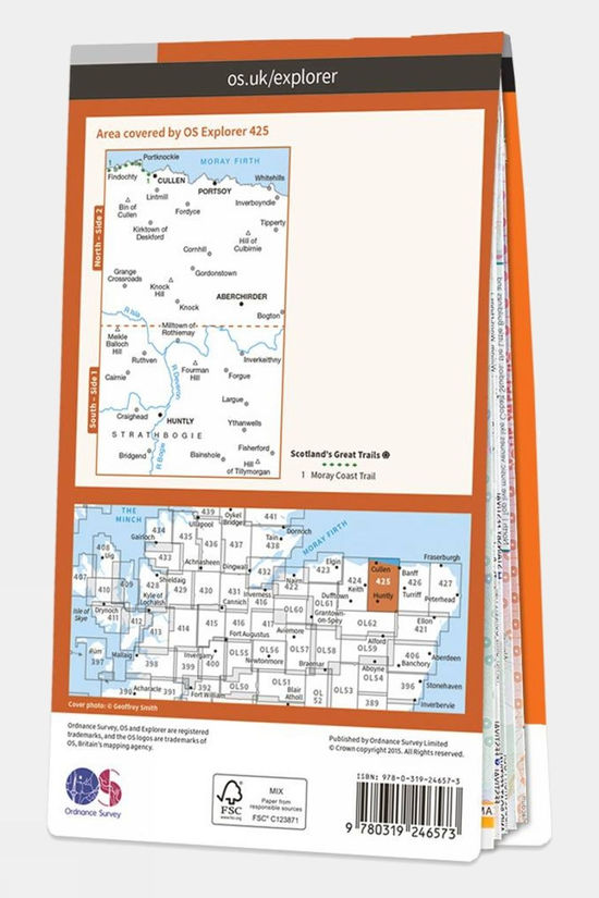  Explorer Map 425 Huntly And Cullen