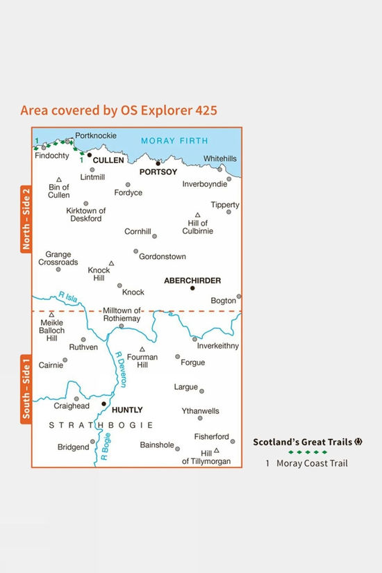  Explorer Map 425 Huntly And Cullen