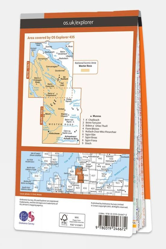  Explorer Map 435 An Teallach And Slioch