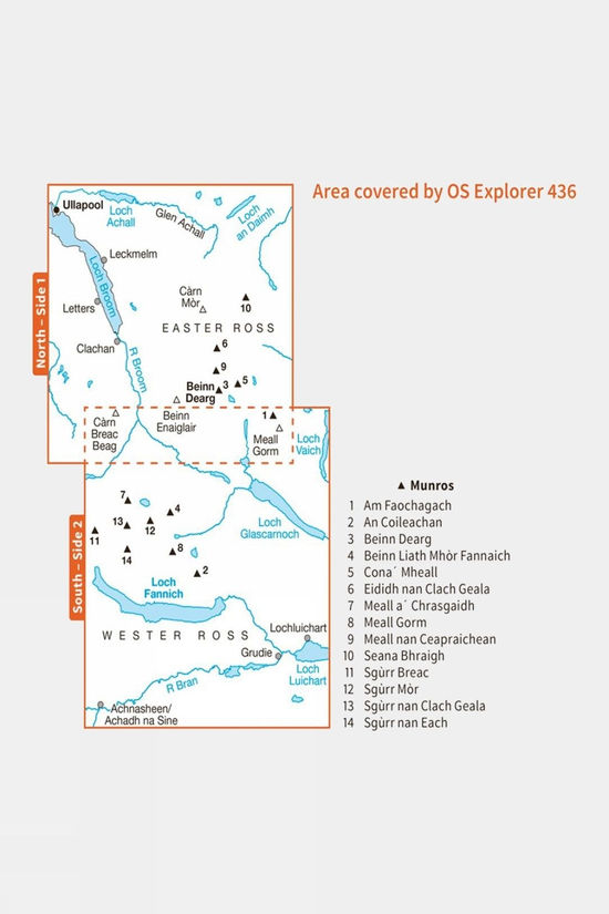  Explorer Map 436 Beinn Dearg And Loch Fannich