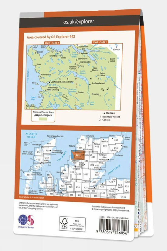  Explorer Map 442 Assynt And Lochinver