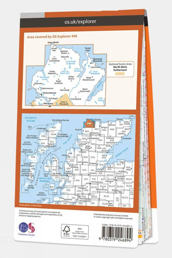  Explorer Map 446 Durness And Cape Wrath