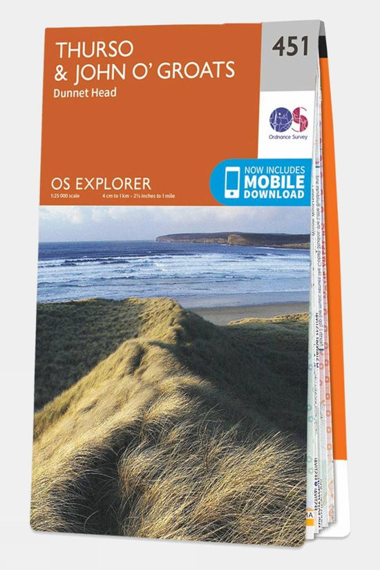  Explorer Maps 451 Thurso And John O' Groats