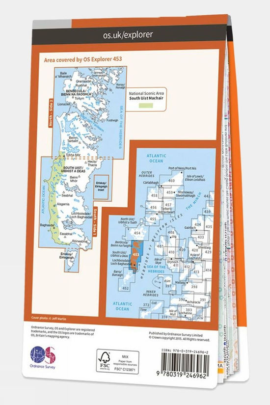  Explorer Map 453 Benbecula And South Uist