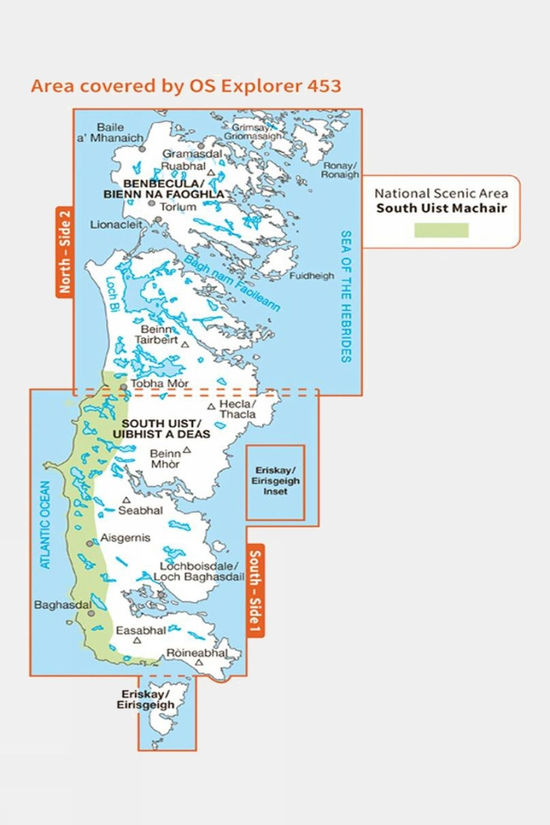  Explorer Map 453 Benbecula And South Uist